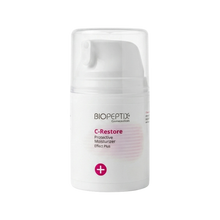 קרם לחות מגן C-Restore של Biopeptix, בקבוק איירלס עם משאבה