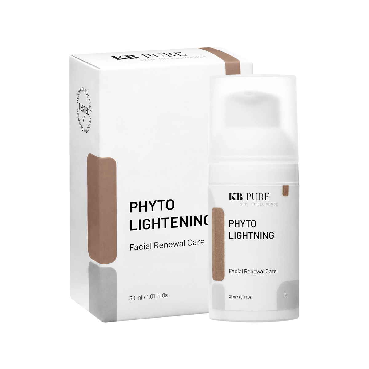 פיטו קרם הבהרה של KB Pure — אריזה ובקבוק איירלס, 30 מ״ל