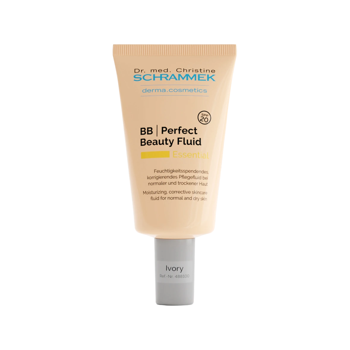 דמי מייק אפ SPF20 Ivory של Dr Schrammek, שפופרת בגוון Ivory, 40 מ״ל