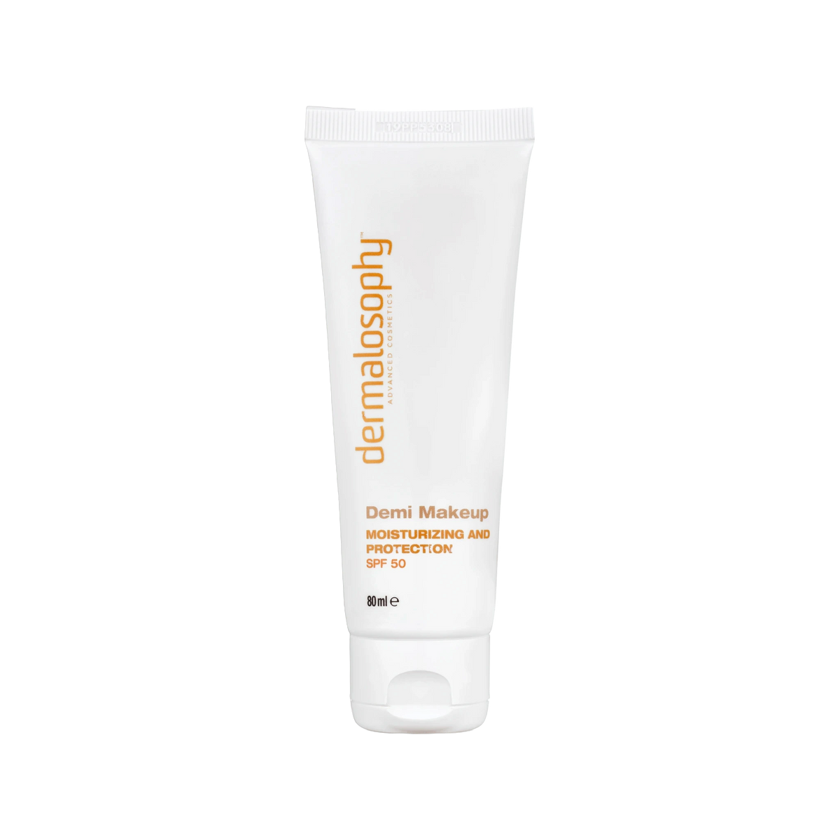 קרם לחות דמי מייקאפ עם הגנה SPF 50 של Dermalosophy, שפופרת לבנה, 80 מ״ל