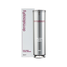 קרם עיניים מתקן Eye Zone של Dermalosophy, אריזה ובקבוק כסוף, 30 מ״ל