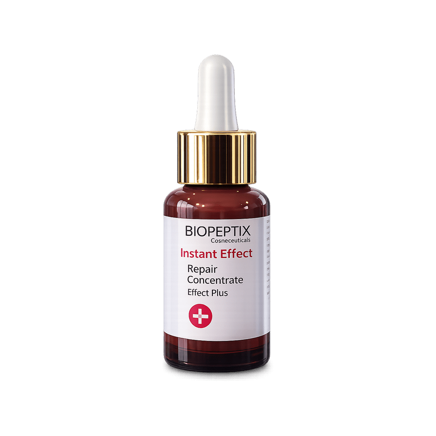 סרום הרגעה Instant Effect של Biopeptix, בקבוק ענברי עם טפטפת