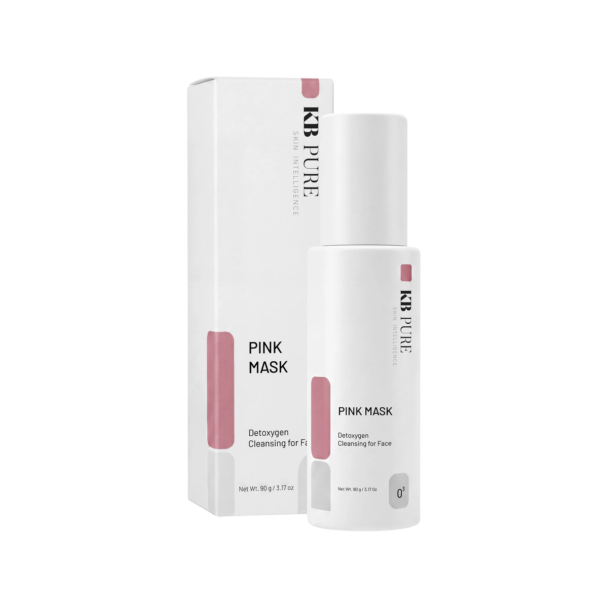 מסכת חמצן Pink Mask של KB Pure — אריזה ובקבוק, 90 גרם