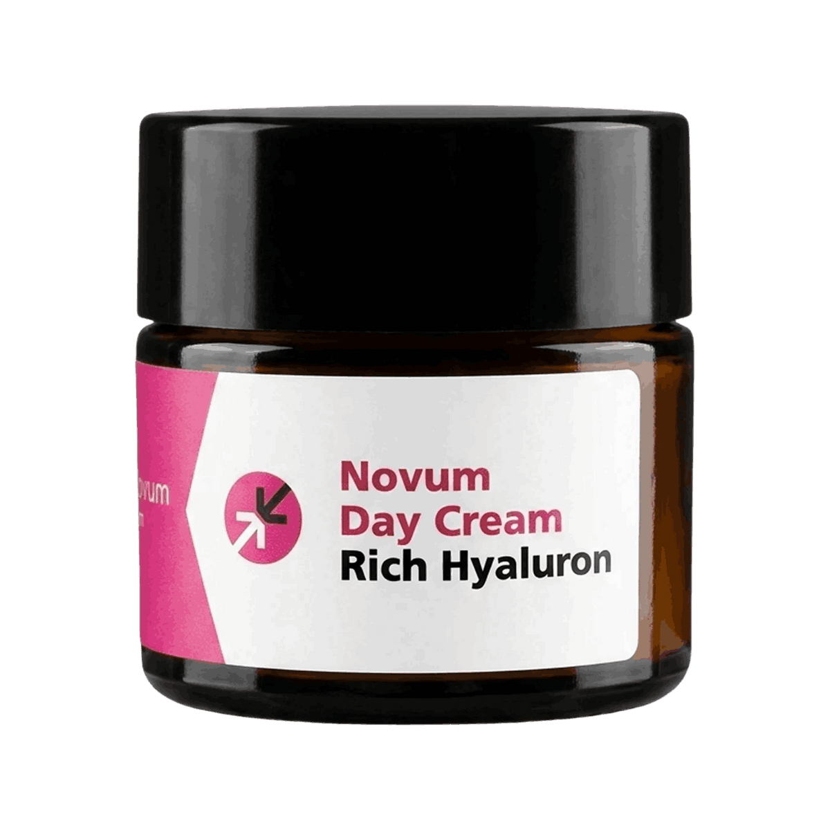 קרם יום חומצה היאלורונית Novum Day Cream של Biopeptix, צנצנת ענברית