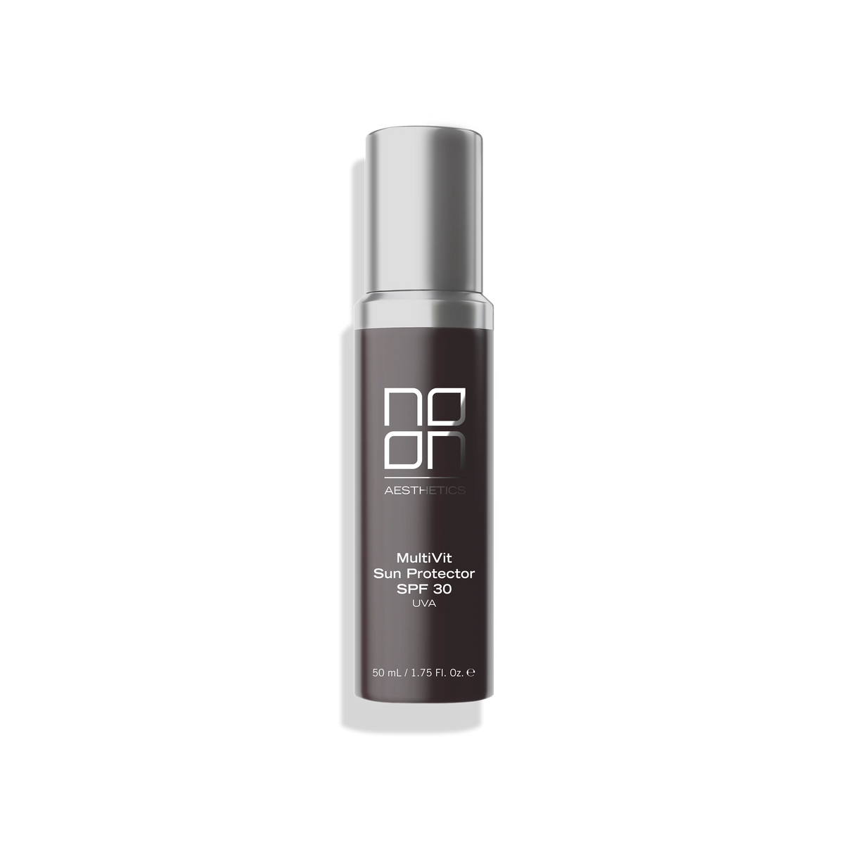 קרם הגנה מולטי ויט SPF 30 — הבקבוק במבט מוטה עם צל