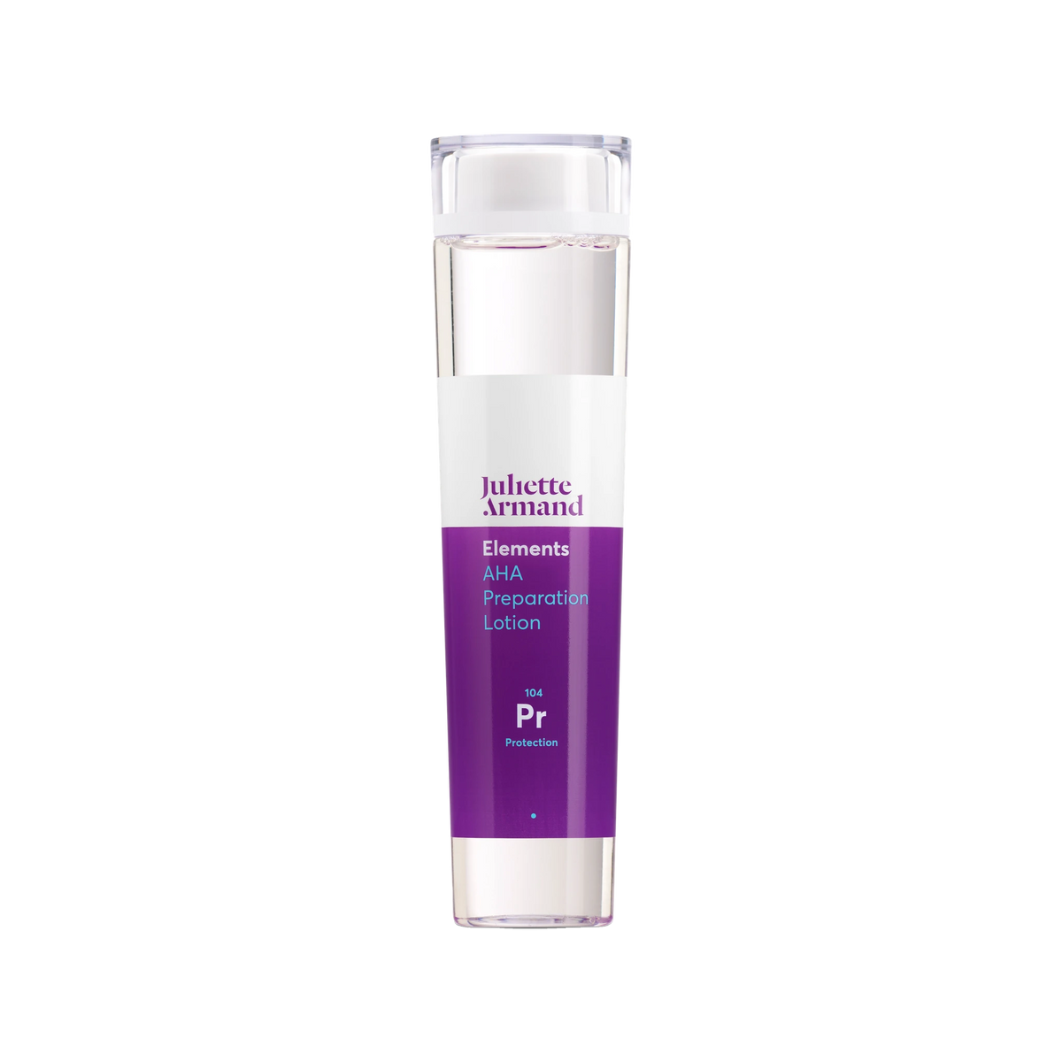 מי פילינג AHA Preparation Lotion של Juliette Armand, בקבוק שקוף, 210 מ״ל