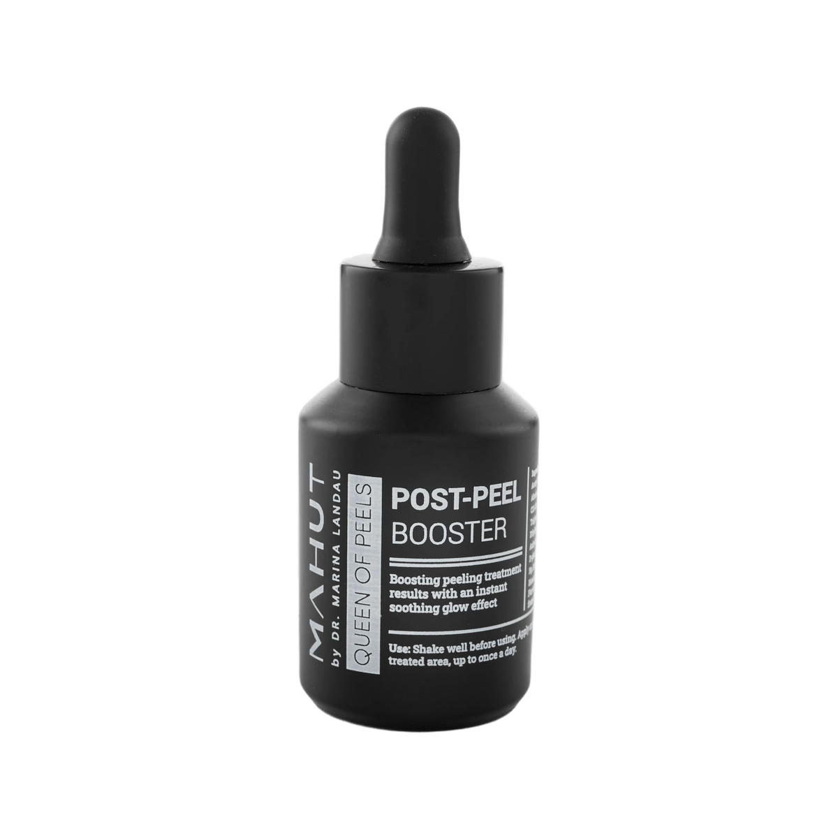 Post-Peel Booster של Mahut, בקבוק שחור קטן עם טפטפת