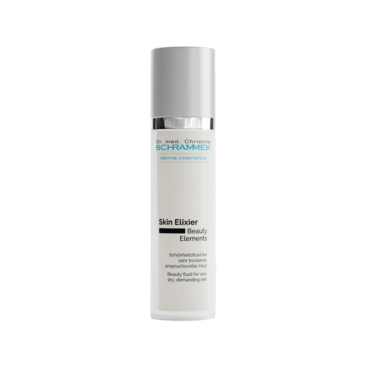 סרום סקין אליקסיר Beauty Elements של Dr Schrammek, בקבוק עם משאבה