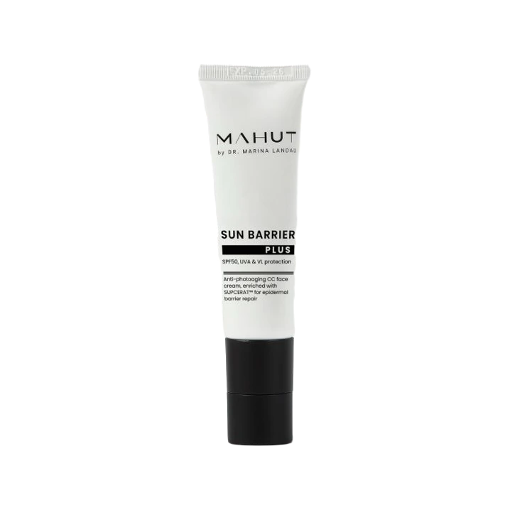 Sun Barrier Plus של Mahut, שפופרת קרם CC עם הגנה מקרינה SPF50